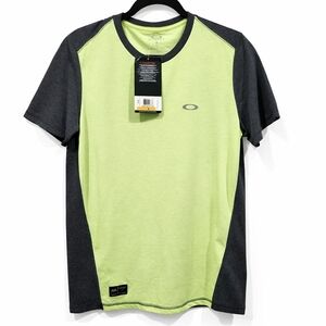 Oakley Lime and Charcoal Short Sleeve Athletic Tee